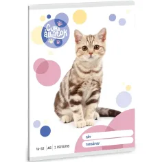 Ars Una: Animales adorables - Gato americano de pelo corto cuaderno de líneas para 2º grado 32 hojas A/5