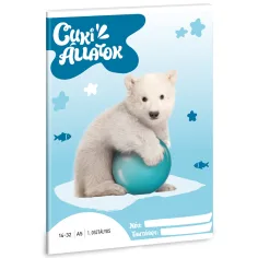 Ars Una: Animales adorables - Oso polar cuaderno de líneas A/5 de 1er grado