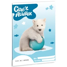 Ars Una: Animales adorables - Oso polar cuaderno de líneas A/5 de 3er grado