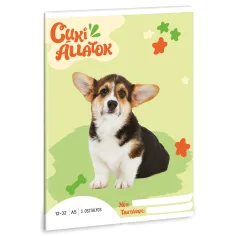 Ars Una: Animales adorables - Welsh Corgi cuaderno de líneas A/5 de 3er grado