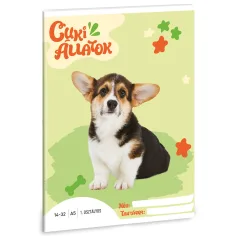 Ars Una: Animales adorables - Welsh Corgi cuaderno de líneas A/5 para primer grado