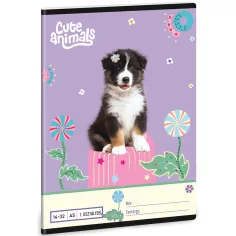 Ars Una: Animales Lindos - Aussie A/5 Cuaderno de Rayas de 1er Grado 14-32