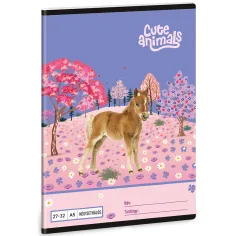 Ars Una: Animales Lindos - Caballo cuaderno a cuadros A/5 27-32