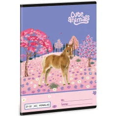 Ars Una: Animales Lindos - Caballo cuaderno de líneas A/5 21-32