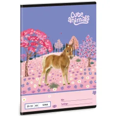 Ars Una: Animales Lindos - Caballo cuaderno liso A/5 20-32