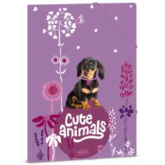 Ars Una: Animales Lindos - Carpeta de goma con diseño de cachorro de teckel A/4
