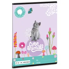Ars Una: Animales Lindos - Cuaderno de cuadros de gatito A/5