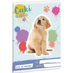 Ars Una: Animales Lindos - Cuaderno de cuadros Golden retriever A/5 27-32