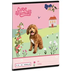 Ars Una: Animales Lindos - Cuaderno de Rayas Doggie A/5 21-32