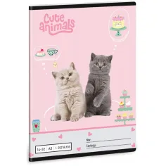 Ars Una: Animales Lindos - Fiesta de Té A/5 Cuaderno de líneas para 1er grado 14-32