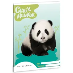 Ars Una: Animales Lindos - Panda Cuaderno de líneas A/5
