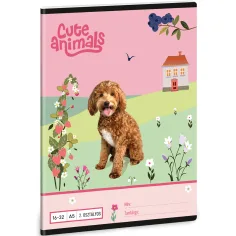 Ars Una: Animales Lindos - Perrito Cuaderno de líneas A/5 2º grado 16-32