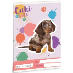 Ars Una: Animales Lindos - Perro Salchicha Arlequín cuaderno A/5 21-32