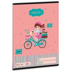 Ars Una: Bonjour cuaderno liso A/5 20-32