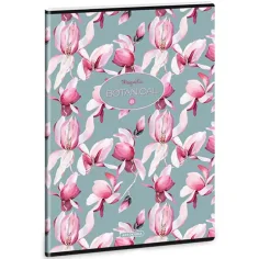 Ars Una: Botanical Mangolia cuaderno de cuadros extra con ganchos de 40 hojas A/4