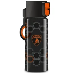 Ars Una: Botella de agua negra-naranja sin BPA de Lamborghini 475ml