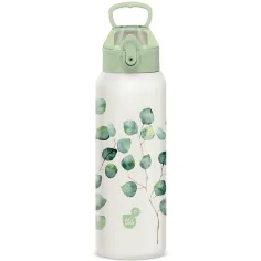 Ars Una: Botella de metal de doble pared 3D Botanic Leaf 700ml