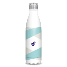 Ars Una: Botella de metal de doble pared a rayas 500ml