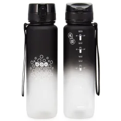 imagen de Ars Una: Botella de motivación negra-blanca libre de BPA 1000ml 2