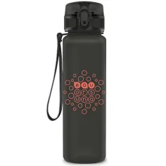 Ars Una: Botella mate gris oscuro libre de BPA 600ml