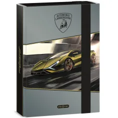 Ars Una: Caja de cuadernos con diseño de Lamborghini amarillo A/5