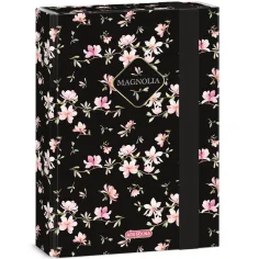 Ars Una: Caja de cuadernos con flores de magnolia A/5
