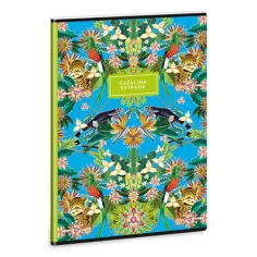 Ars Una: Catalina Estrada Iguana Jungle cuaderno liso A/4 con ganchos extra
