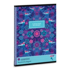 Ars Una: Catalina Estrada lila A5 de 38 hojas cuaderno de tareas
