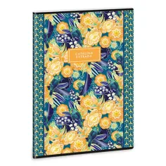 Ars Una: Catalina Estrada Loro Tropical A/4 cuaderno liso con ganchos
