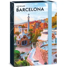 Ars Una: Cityscape-Barcelona A/4 caja de cuadernos