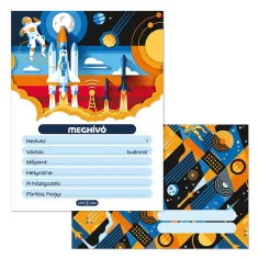 Ars Una: Conjunto de invitaciones de astronauta Gravity de 10 unidades con sobre