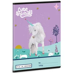 Ars Una: Cuaderno de cuadros con estampado de unicornios de Animales Lindos A/5 27-32