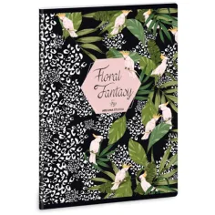 Ars Una: Cuaderno de cuadros Floral Kakadu A/5 40 hojas