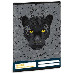 Ars Una: Cuaderno de lecciones con estampado de pantera negra 38 hojas A/5
