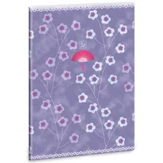 Ars Una: Cuaderno de puntos con diseño de flores A4 extra con gomas