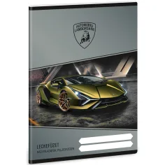 Ars Una: Cuaderno de tareas con diseño de Lamborghini de 38 páginas A/5