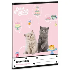 Ars Una: Cuadernos de ejercicios de fiesta de té de animales lindos de 38 páginas A/5