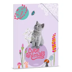 Ars Una: Cute Animal Gato carpeta elástica A4