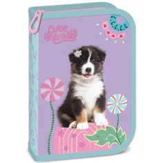 Ars Una: Cute animals estuche de lápices desplegable con perro australiano 13x19x4cm