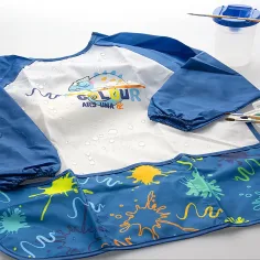 imagen de Ars Una: Delantal de pintor impermeable de manga larga - Blue Splash 3