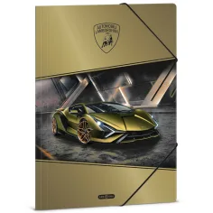Ars Una: Dossie de goma Lamborghini amarillo tamaño A/4