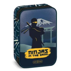 Ars Una: Estuche de lápices de múltiples niveles Ninjas in the Dark 15,5x22,5x4,5cm