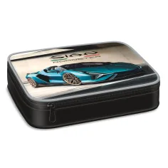 Ars Una: Estuche de lápices Lamborghini de múltiples niveles 15,5x22,5x4,5cm