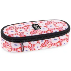 Ars Una: Estuche ovalado grande Bloomie con flores 23x5,5x9 cm