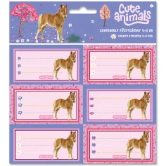 Ars Una: Etiquetas de cuaderno de animales lindos empaquetadas 3x6ud