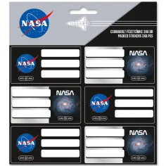 Ars Una: Etiquetas de cuaderno empaquetadas con diseño de NASA 3x6pcs