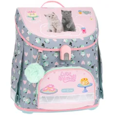 Ars Una: Fiesta de té de animales adorables mochila ergonómica con cierre magnético 33x41x24cm