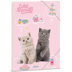 Ars Una: Fiesta de té de animales lindos carpeta de gatos tamaño A/4