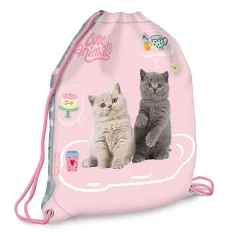 Ars Una: Fiesta de té de animales lindos mochila de gato, bolsa deportiva 32x42cm