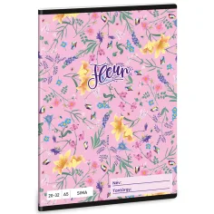 Ars Una: Fleur cuaderno liso A/5 con flores